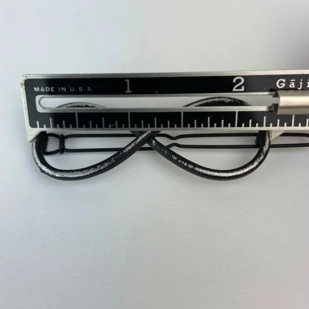 Infinity Symbol Hair Barrette Distressed Black Metal‎